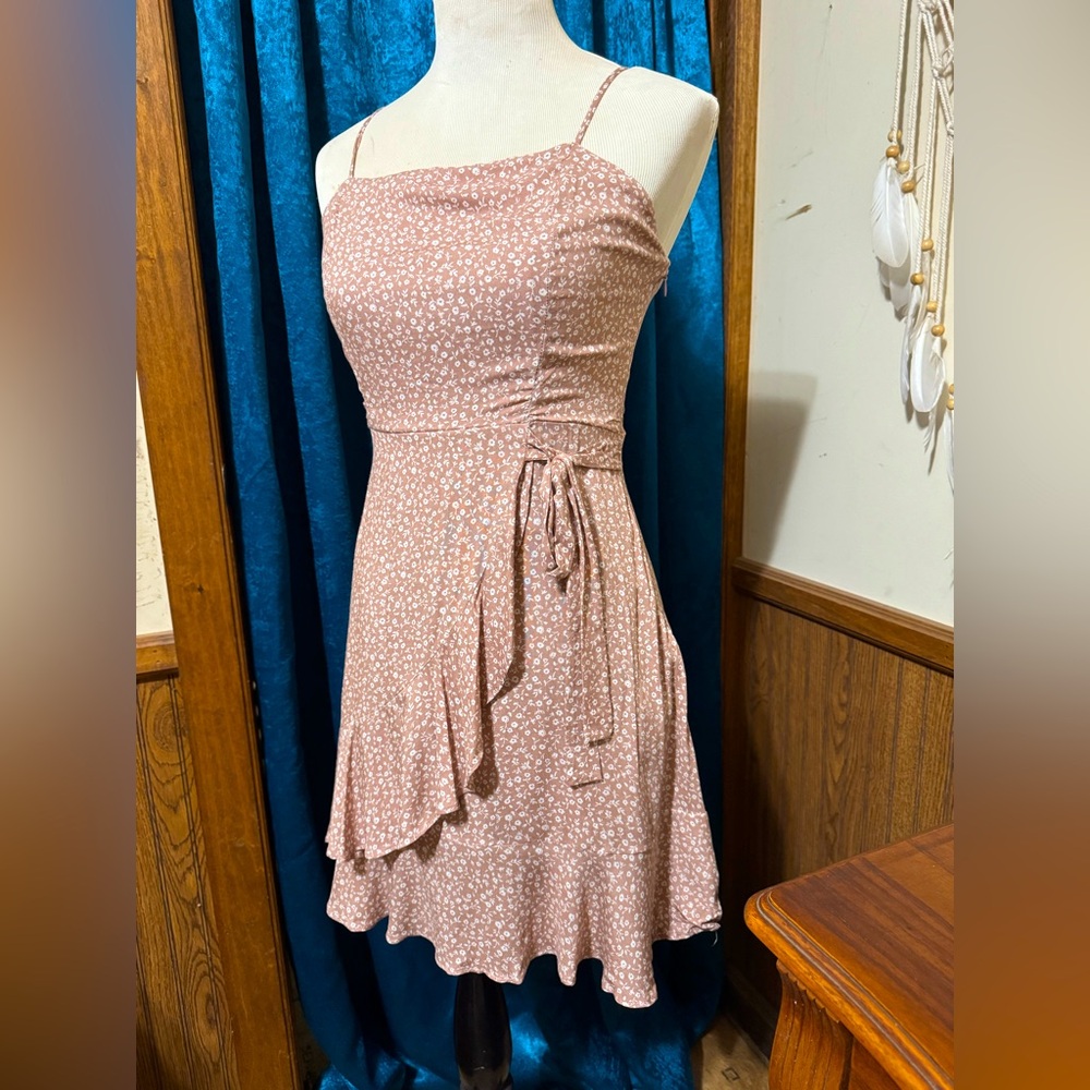 Altar’d State Blush Ditsy Floral Dress